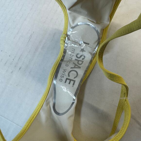 L Space Tommy Bitsy Bikini Bottom Cream Lemon Contrast Trim NWOT Size XS - Picture 5 of 6